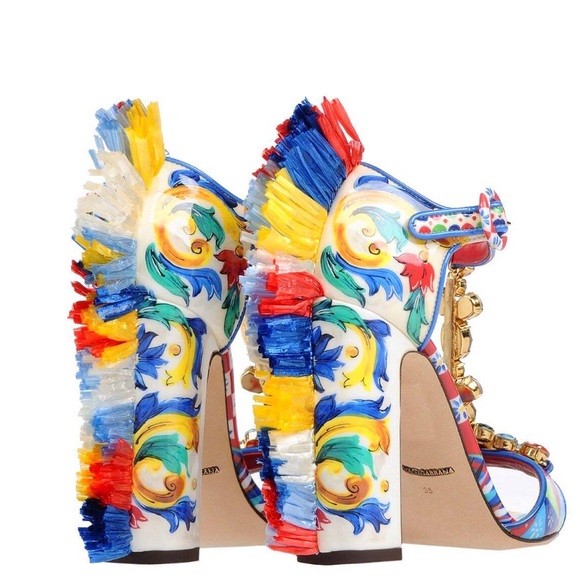 Dolce & Gabbana Multicolor Heeled Sandals - Picture 4 of 4